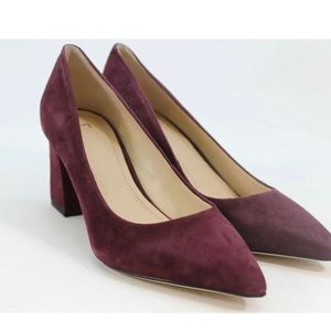Marc Fisher LTD Women's Zala Eggplant Suede Shoe